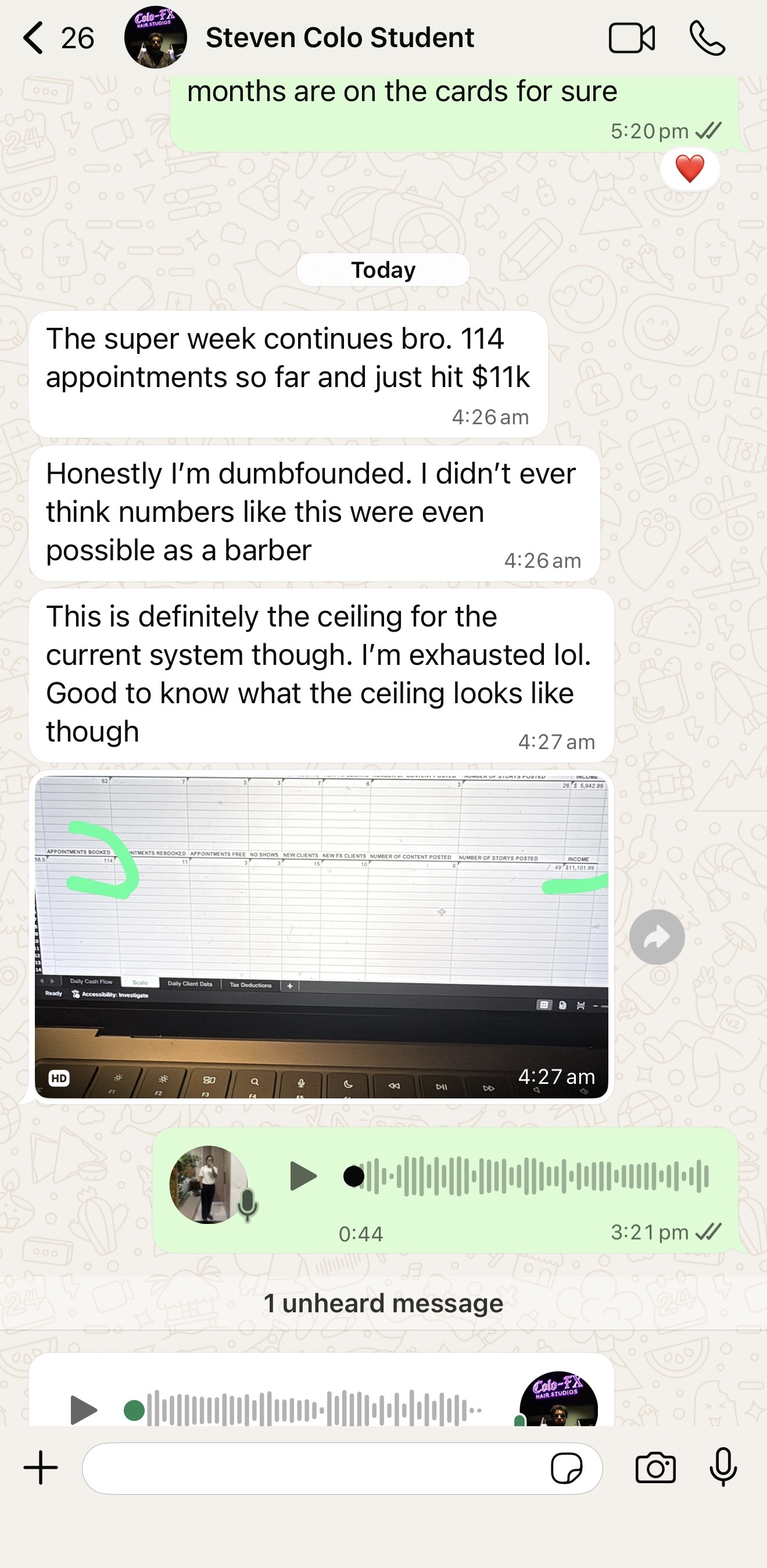 Student win